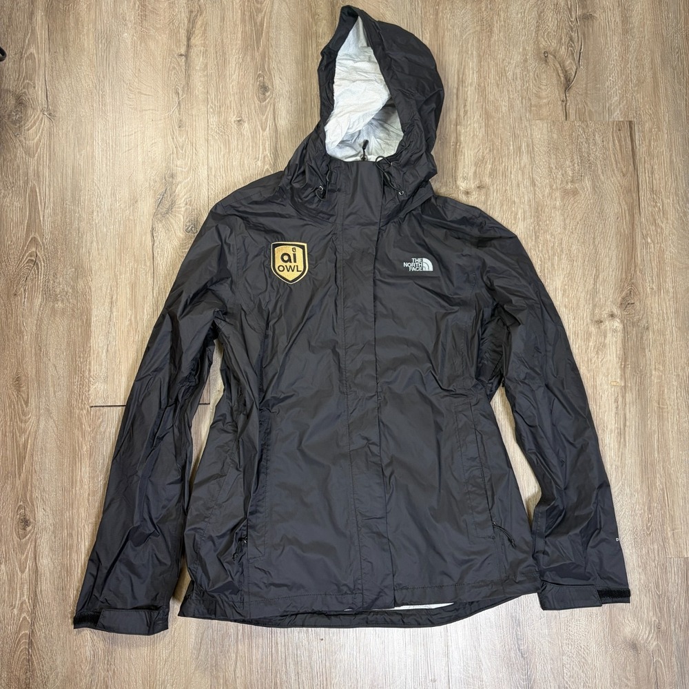 The North Face Rain Jacket Coat Womens Large Black Waterproof DryVent
